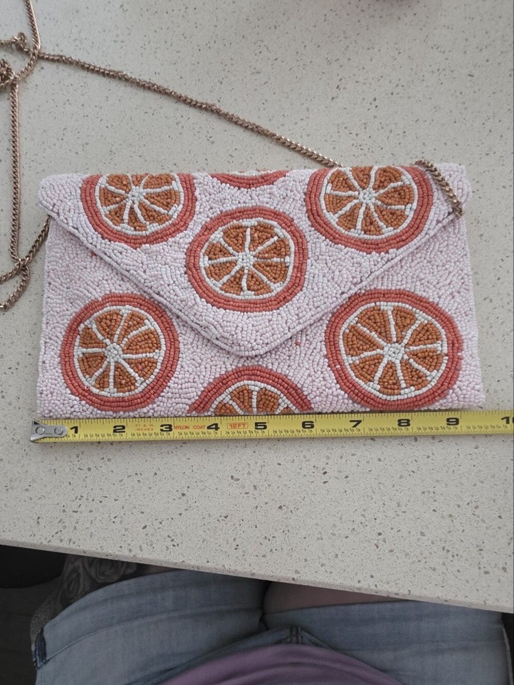 Viral Anthropologie Beaded Shoulder Purse New Sincerely Jules - Picture 7 of 8
